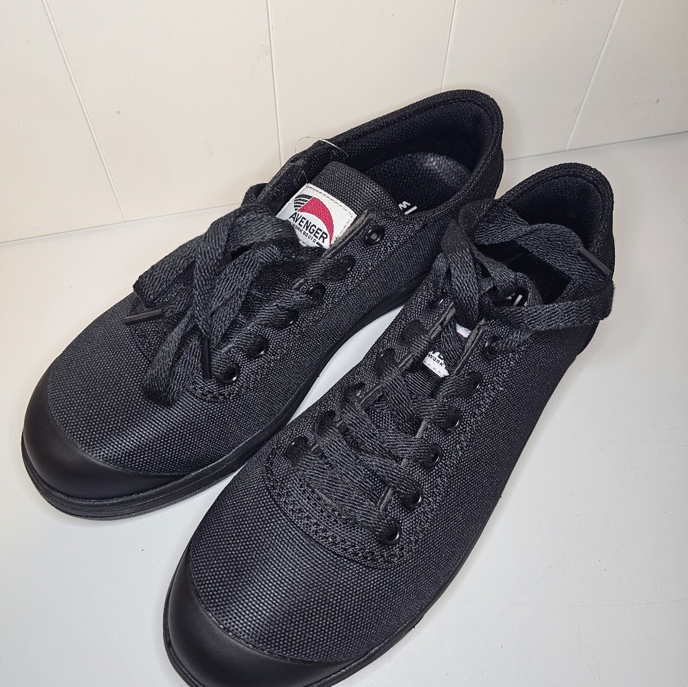 Avenger Work A223 Blade Safety Shoes Canvas Low Top Steel Toe Womens Sz 6.5 NEW